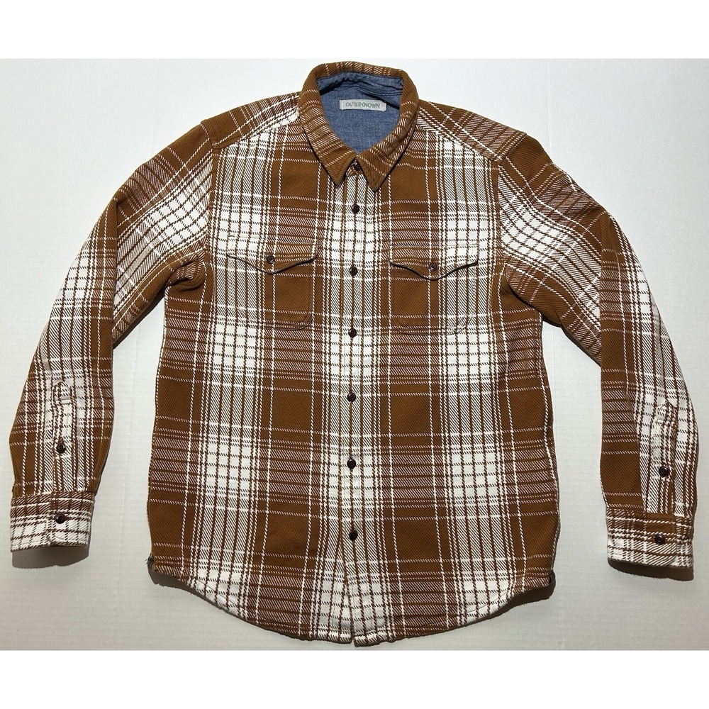 Outerknown Blanket Shirt Size Medium Heavy Long Sleeve Button Up Casual